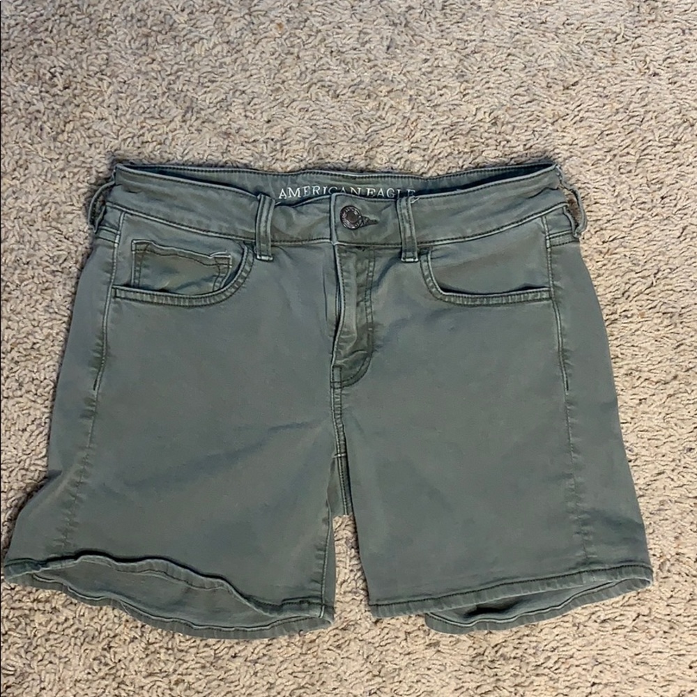 American eagle Green Jean Shorts